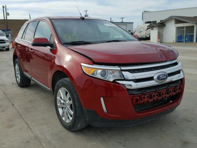 2FMDK3KC0EBA07892 - 2014 FORD EDGE LIMIT RED photo 1