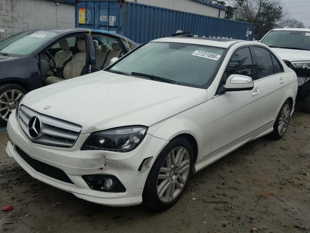 WDDGF54X19F220510 - 2009 MERCEDES-BENZ C 300 WHITE photo 2