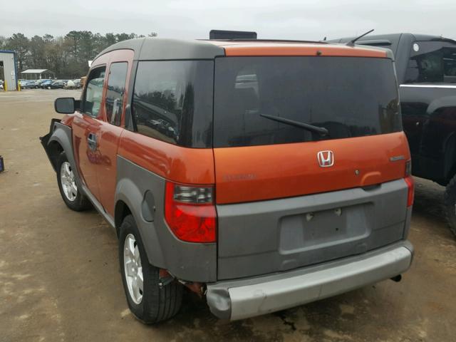 5J6YH28583L028259 - 2003 HONDA ELEMENT EX ORANGE photo 3