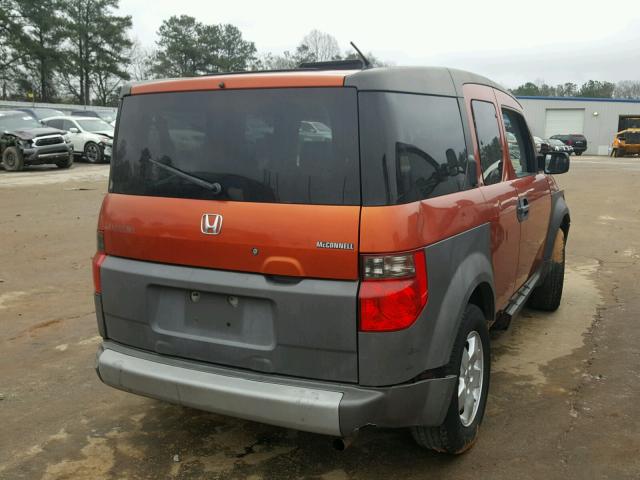 5J6YH28583L028259 - 2003 HONDA ELEMENT EX ORANGE photo 4