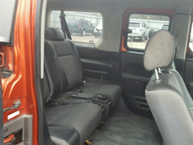 5J6YH28583L028259 - 2003 HONDA ELEMENT EX ORANGE photo 6