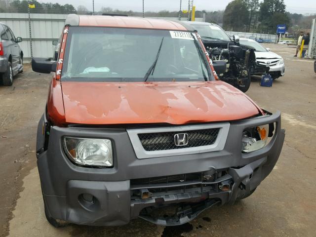 5J6YH28583L028259 - 2003 HONDA ELEMENT EX ORANGE photo 9