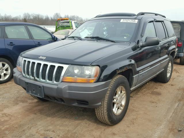 1J4GW48S82C130601 - 2002 JEEP GRAND CHER BLACK photo 2