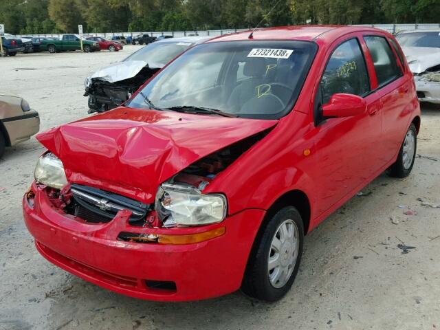 KL1TJ62694B252104 - 2004 CHEVROLET AVEO LS RED photo 2