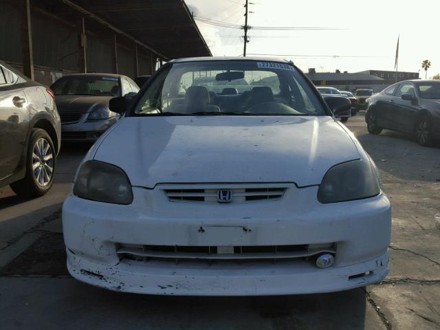 1HGEJ6128WL038106 - 1998 HONDA CIVIC DX WHITE photo 10