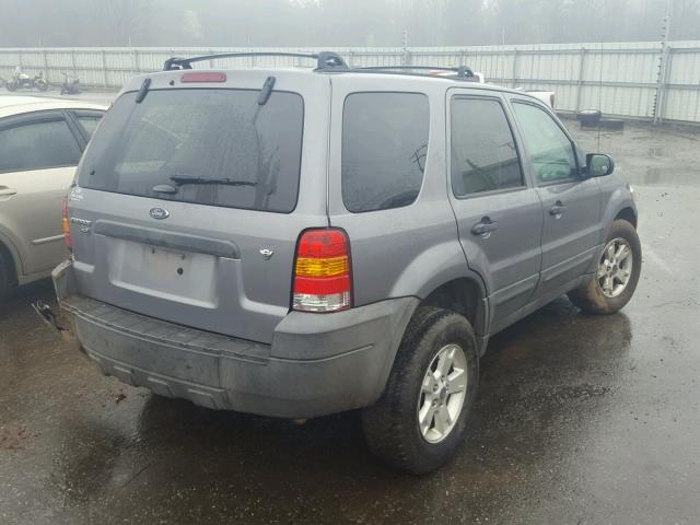 1FMCU03187KA90272 - 2007 FORD ESCAPE XLT GRAY photo 4