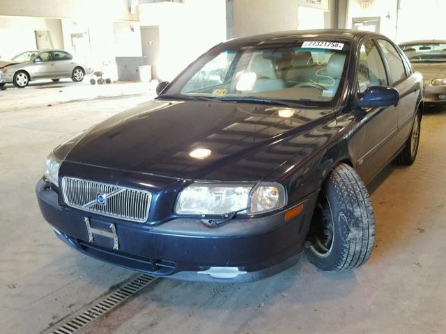 YV1TS92DX21254141 - 2002 VOLVO S80 BLUE photo 2