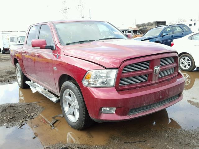 1D7RV1CTXBS544877 - 2011 DODGE RAM 1500 BURGUNDY photo 1