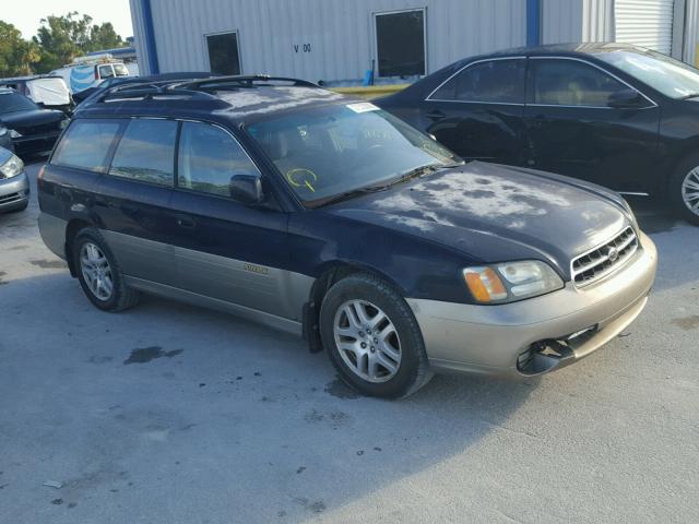 4S3BH675927610379 - 2002 SUBARU LEGACY OUT BLUE photo 1