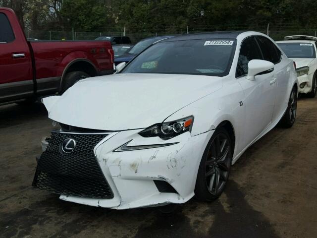 JTHBF1D26E5022263 - 2014 LEXUS IS 250 WHITE photo 2