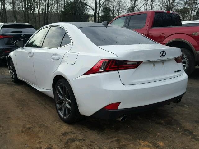 JTHBF1D26E5022263 - 2014 LEXUS IS 250 WHITE photo 3