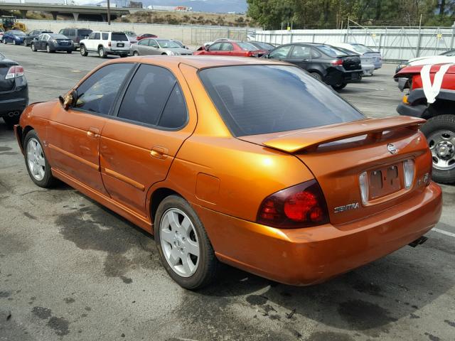 3N1AB51D15L593197 - 2005 NISSAN SENTRA SE- ORANGE photo 3