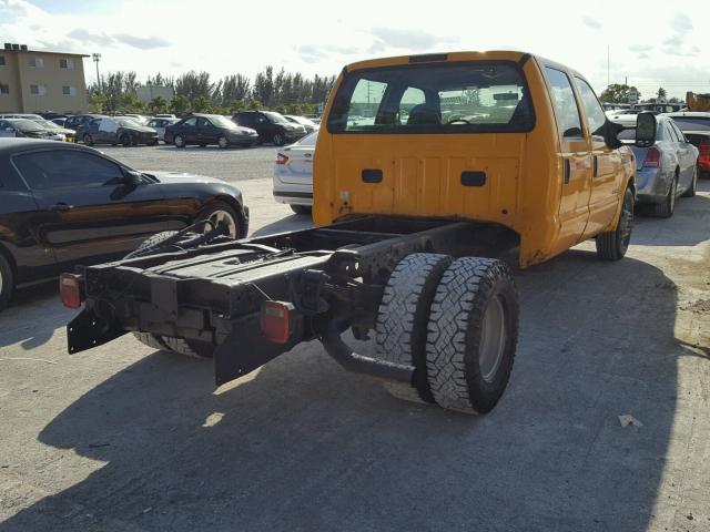 1FDWW36P54ED35063 - 2004 FORD F350 SUPER YELLOW photo 4