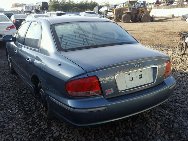 KMHWF35H04A068030 - 2004 HYUNDAI SONATA GLS GREEN photo 3