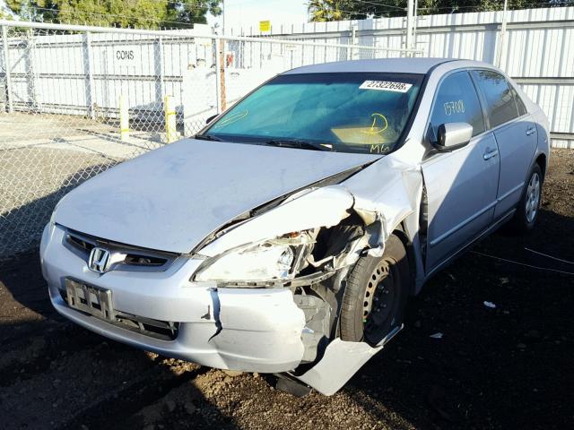 1HGCM56405A048349 - 2005 HONDA ACCORD LX SILVER photo 2