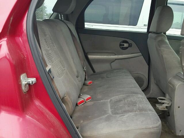 2CNDL23F856067010 - 2005 CHEVROLET EQUINOX LS RED photo 6