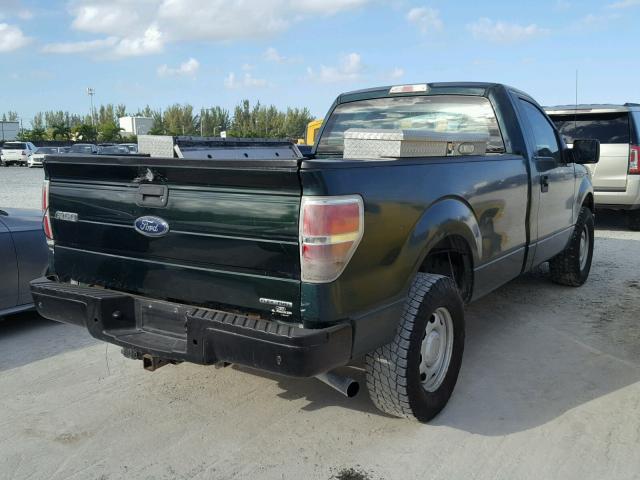 1FTNF1EF8BKD63158 - 2011 FORD F150 GREEN photo 4