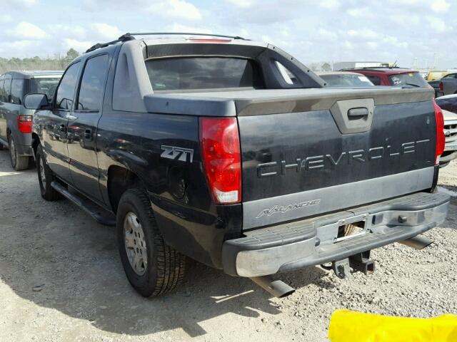 3GNEK12T04G168047 - 2004 CHEVROLET AVALANCHE BLACK photo 3