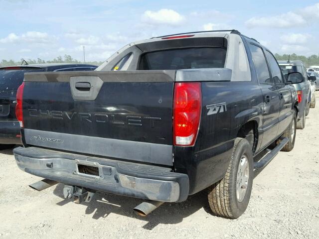 3GNEK12T04G168047 - 2004 CHEVROLET AVALANCHE BLACK photo 4