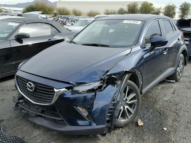 JM1DKDC73H0147999 - 2017 MAZDA CX-3 TOURI BLUE photo 2