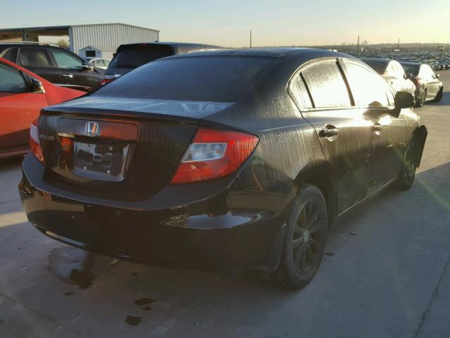 2HGFB2F84CH582084 - 2012 HONDA CIVIC EX შავი ფოტო 4