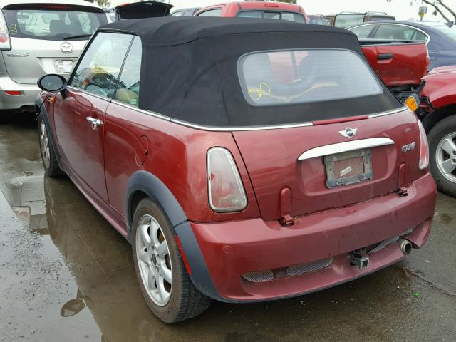 WMWRF33518TG19019 - 2008 MINI COOPER MAROON photo 3