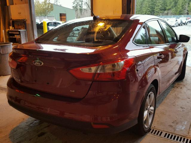 1FADP3F21EL443017 - 2014 FORD FOCUS SE RED photo 4