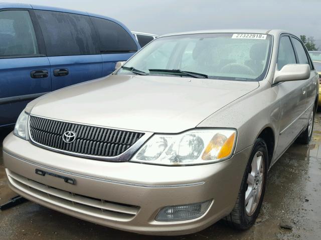 4T1BF28B9YU045446 - 2000 TOYOTA AVALON XL BEIGE photo 2