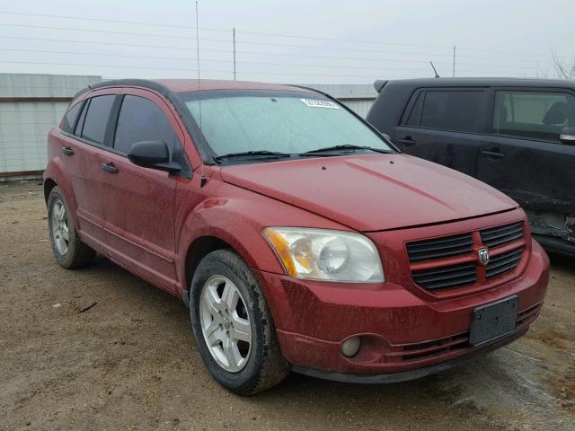 1B3HB48B77D126712 - 2007 DODGE CALIBER SX RED photo 1