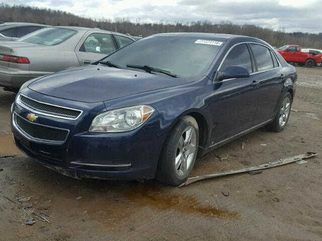 1G1ZH57B694199221 - 2009 CHEVROLET MALIBU 1LT BLUE photo 2