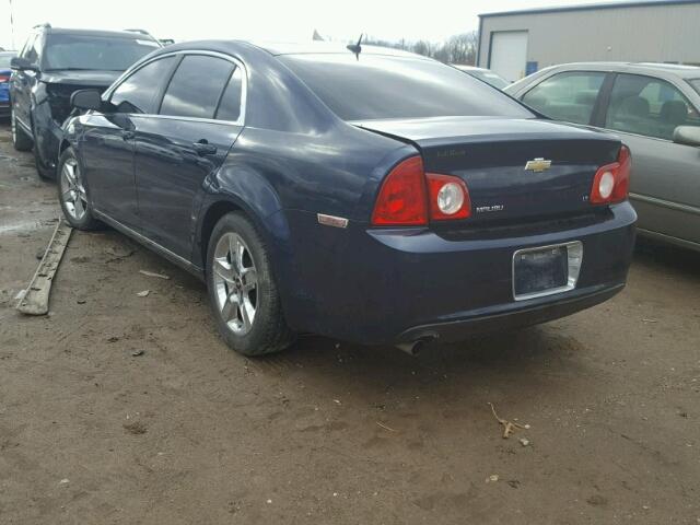 1G1ZH57B694199221 - 2009 CHEVROLET MALIBU 1LT BLUE photo 3