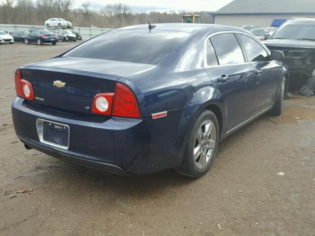 1G1ZH57B694199221 - 2009 CHEVROLET MALIBU 1LT BLUE photo 4