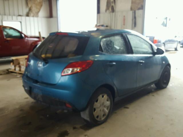 JM1DE1HYXB0110091 - 2011 MAZDA MAZDA2 BLUE photo 4