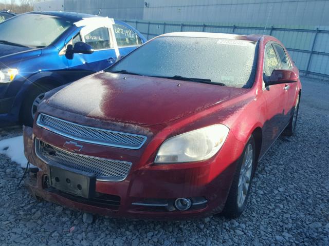 1G1ZE5E74AF208952 - 2010 CHEVROLET MALIBU LTZ Қызыл фото 2