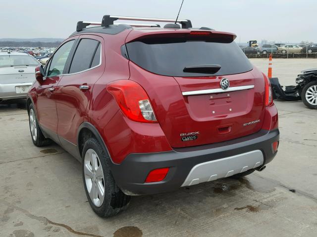 KL4CJASB4GB547943 - 2016 BUICK ENCORE MAROON photo 3