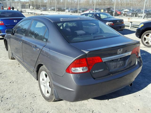 2HGFA16619H522414 - 2009 HONDA CIVIC GRAY photo 3