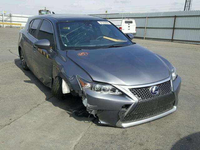 JTHKD5BH8F2249848 - 2015 LEXUS CT 200 CHARCOAL photo 1