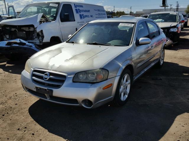 JN1DA31D03T517581 - 2003 NISSAN MAXIMA GLE SILVER photo 2