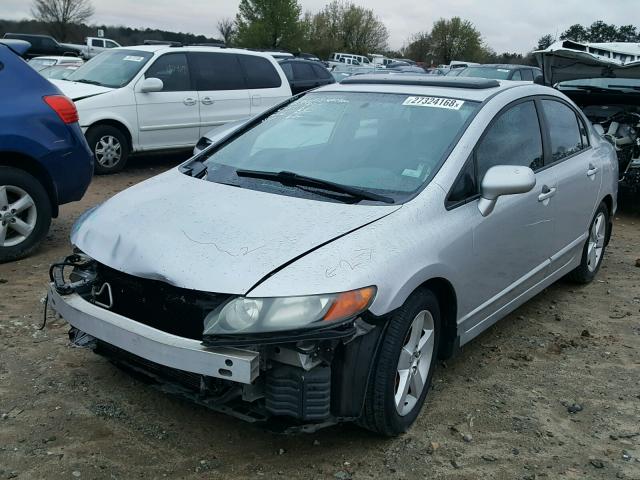 1HGFA16858L064685 - 2008 HONDA CIVIC EX ვერცხლისფერი ფოტო 2