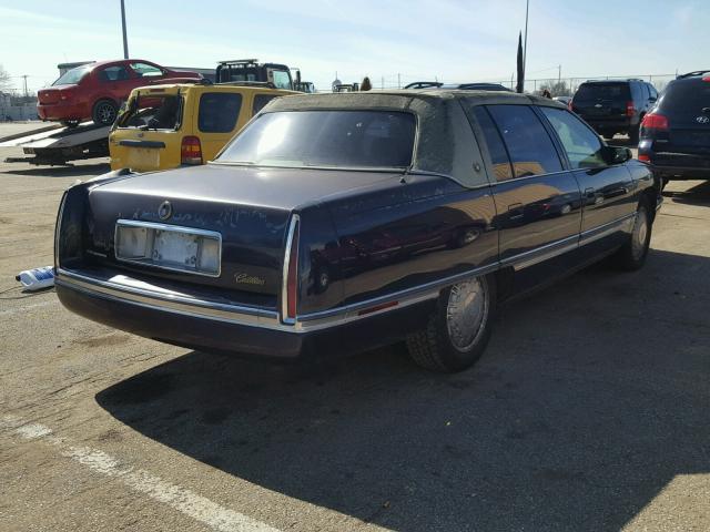 1G6KD52Y3TU282079 - 1996 CADILLAC DEVILLE BLUE photo 4