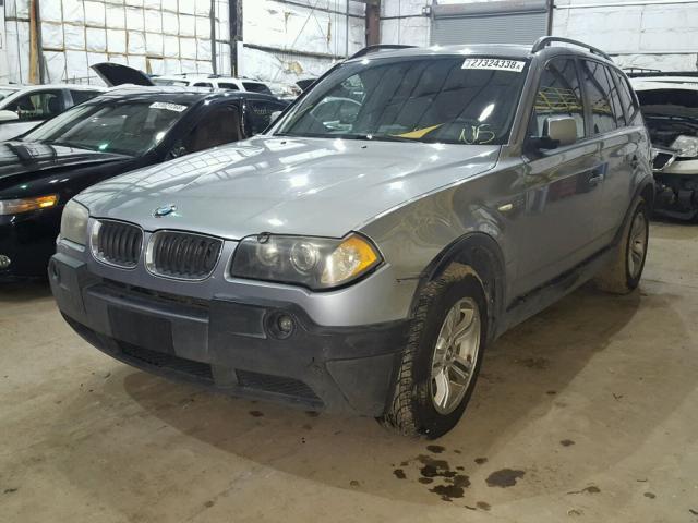 WBXPA93484WA65430 - 2004 BMW X3 3.0I SILVER photo 2