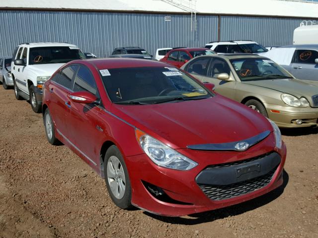 KMHEC4A48DA081198 - 2013 HYUNDAI SONATA HYB RED photo 1