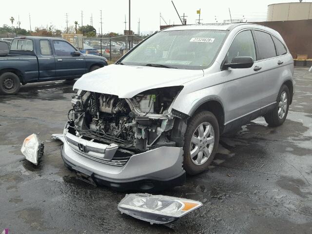 JHLRE38549C006358 - 2009 HONDA CR-V EX SILVER photo 2