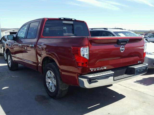 1N6AA1EK4HN535135 - 2017 NISSAN TITAN S MAROON photo 3