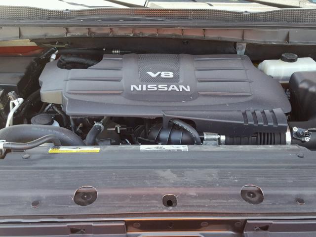 1N6AA1EK4HN535135 - 2017 NISSAN TITAN S MAROON photo 7