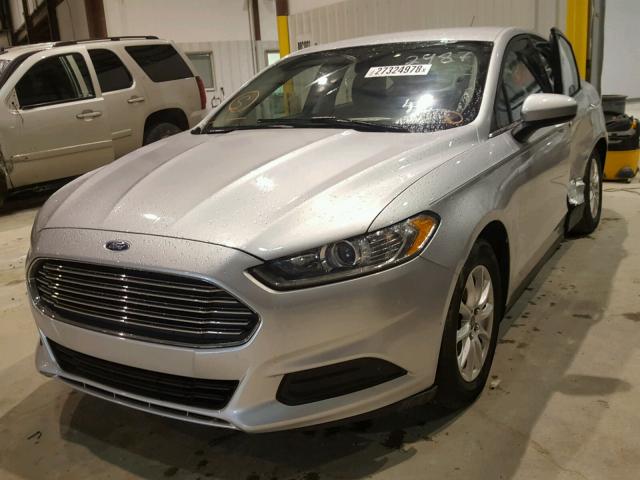 3FA6P0G75FR302987 - 2015 FORD FUSION S SILVER photo 2