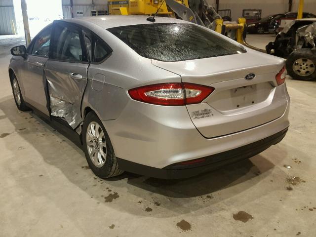 3FA6P0G75FR302987 - 2015 FORD FUSION S SILVER photo 3