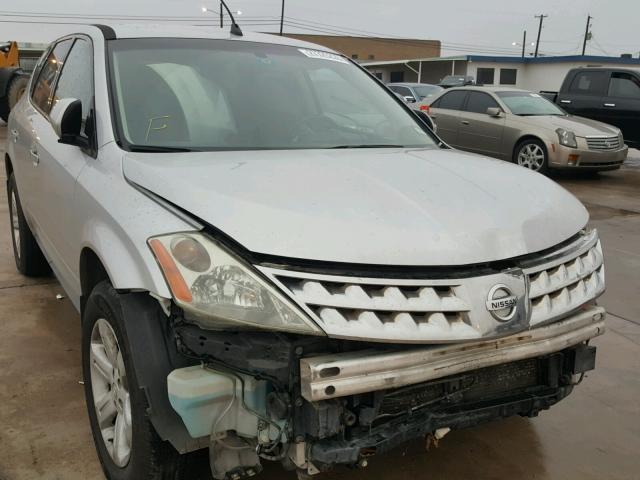 JN8AZ08T26W423262 - 2006 NISSAN MURANO SILVER photo 1