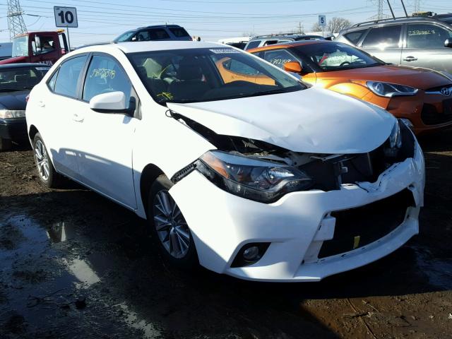 2T1BURHE5FC252407 - 2015 TOYOTA COROLLA L WHITE photo 1