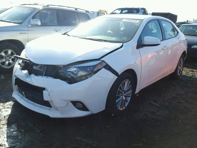 2T1BURHE5FC252407 - 2015 TOYOTA COROLLA L WHITE photo 2